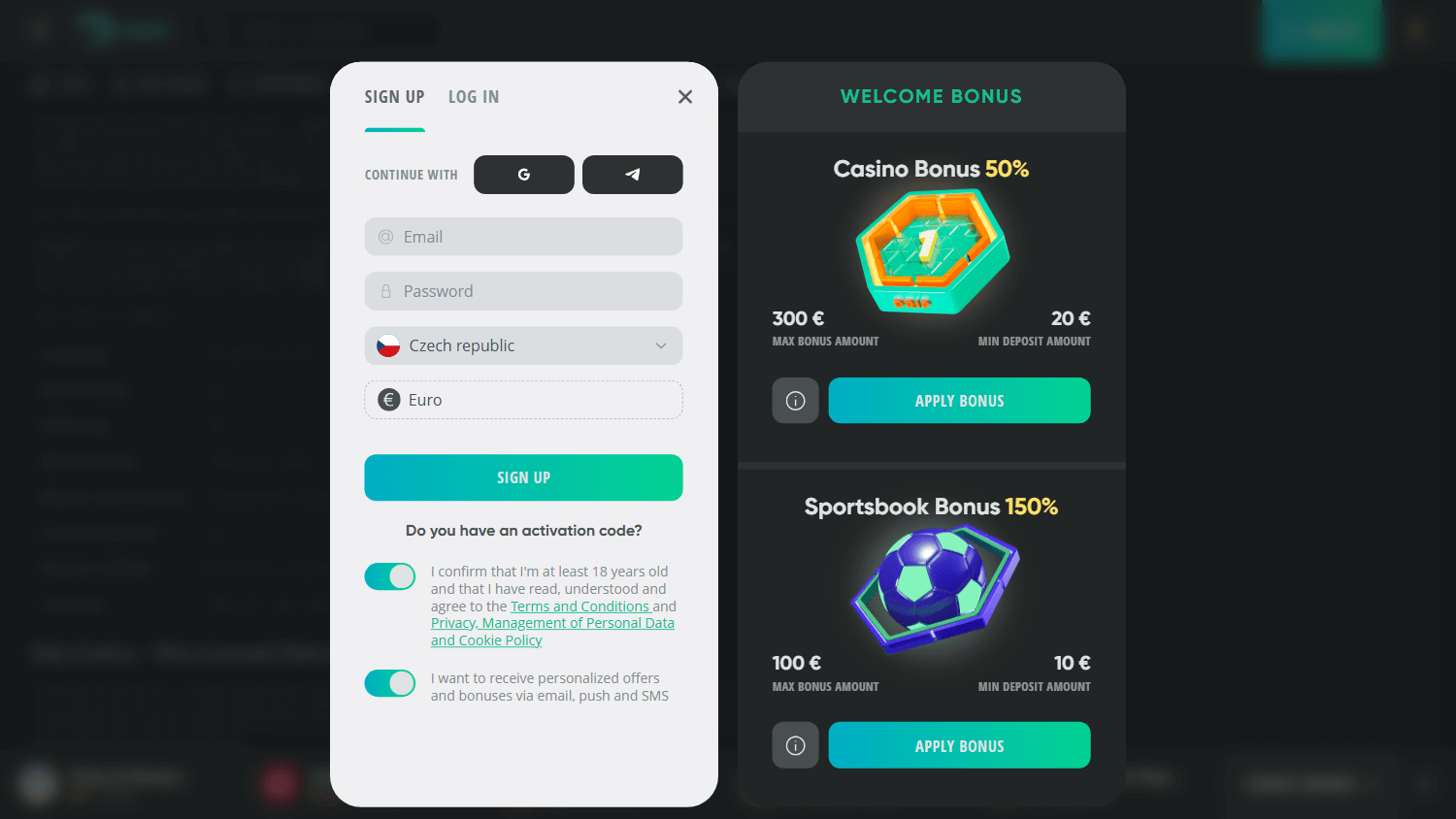 Drip Casino Desktop screenshot